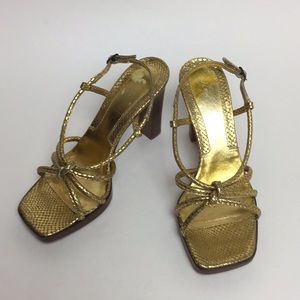 NIB Via Spiga Retro Platform Heels Italy 6.5
